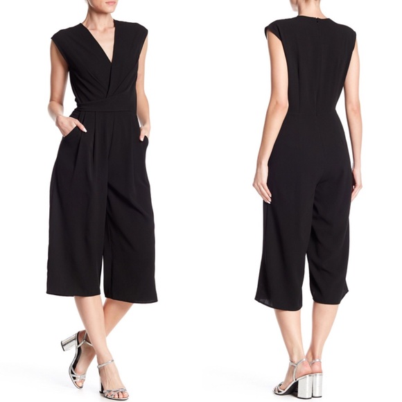 cropped culotte jumpsuit